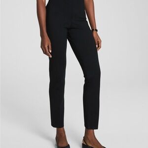 SPANX 20254 Slim Straight Leg Ponte Compression Dress Pants Black LARGE Regular